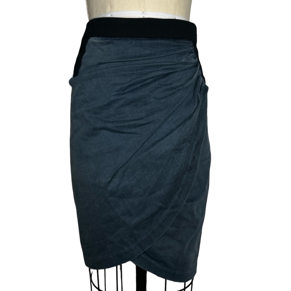 Helmut Lang Stretch Denim Skirt